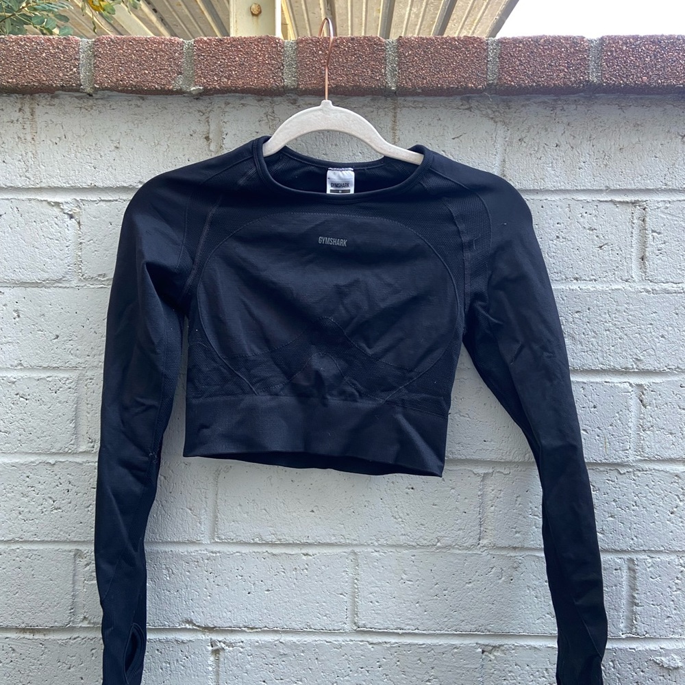 Gymshark Black Fitted Long Sleeve Bodysuit